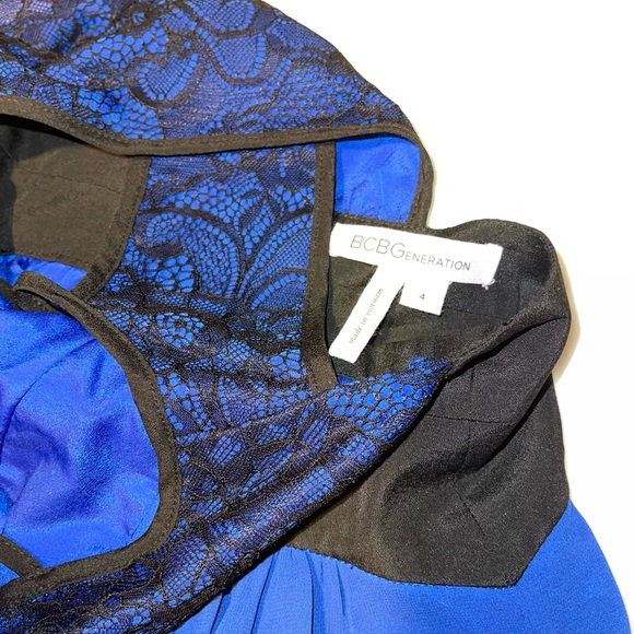 BCBGGeneration Electric blue and black floor length dress - Picture 5 of 5